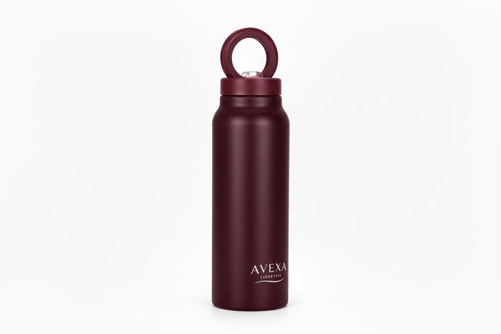 Avexa 750ml Matte Black Insulated Water Bottle